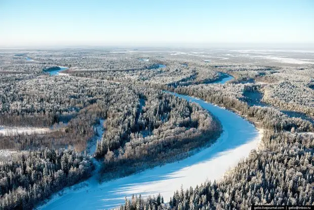 Югра с высоты Ханты-Мансийский автономный округ, Югра, фоторепортаж