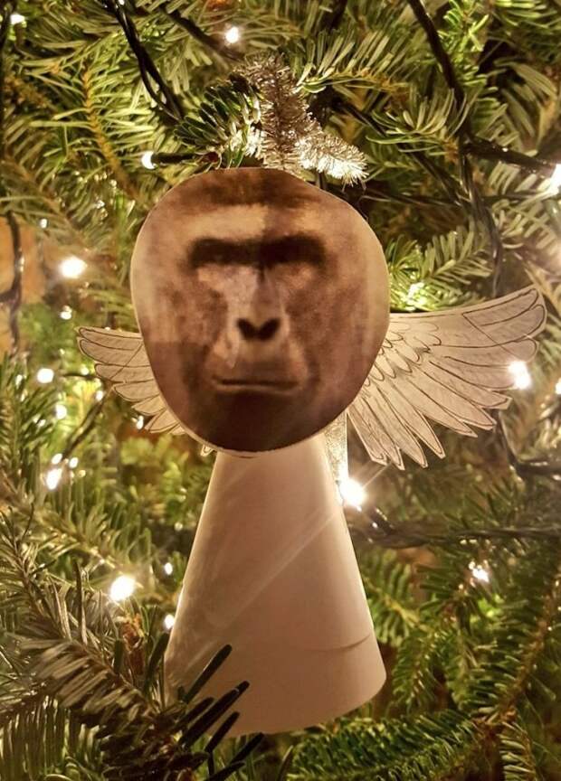 В воскресенье Лидия добавила на дерево изображение Харамбе — самой знаменитой в мире гориллы — по просьбе ее подписчиков знаменитости, новогодняя ёлка, фотографии