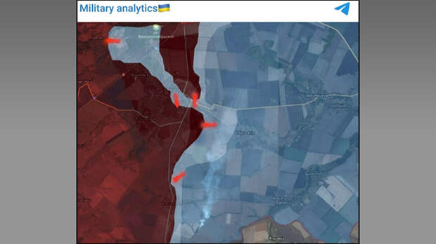 ВСУ АКТИВНО ПОПАДАЮТ В "КОТЛЫ". СКРИН С ТГ-КАНАЛА MILITARY ANALYTICS