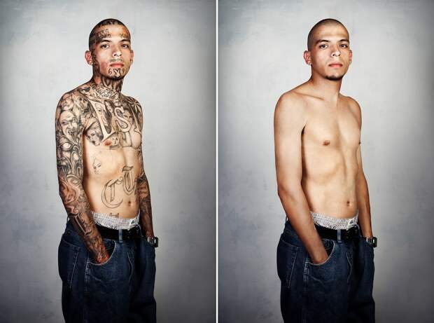 Фотография: Ретушированные татуировки гангстеров: фотопроект Стива Бартона №3 - BigPicture.ru