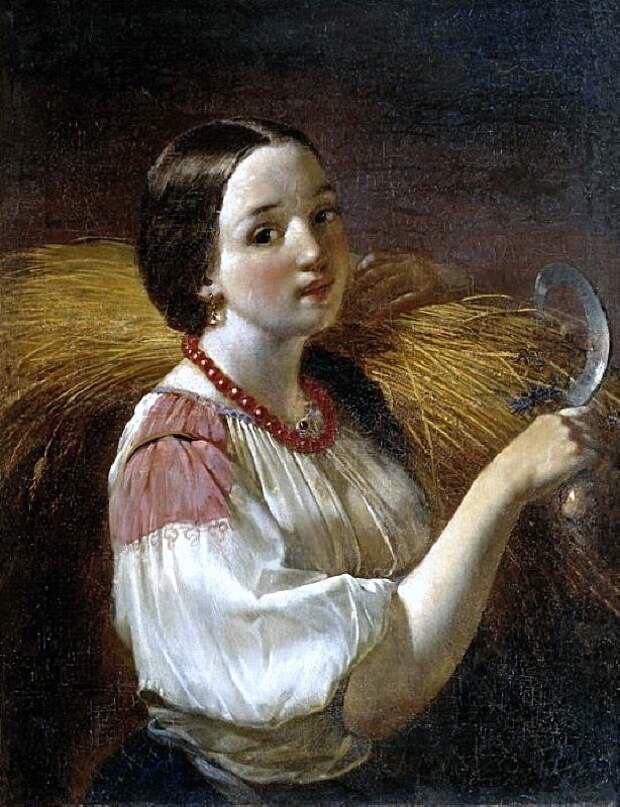 Алексей Максимов (1810-1865) Девушка со снопом Алексей Максимов (1810-1865) Девушка со снопом