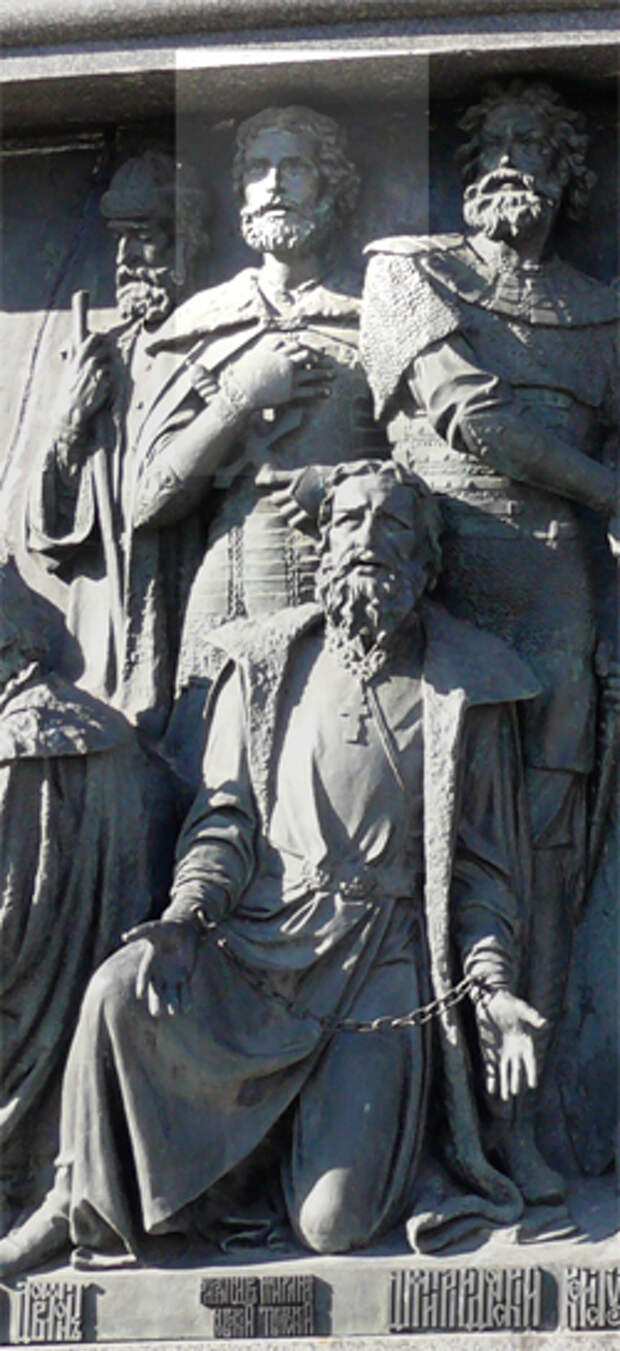 Александр Невский на памятнике «Тысячелетие России»