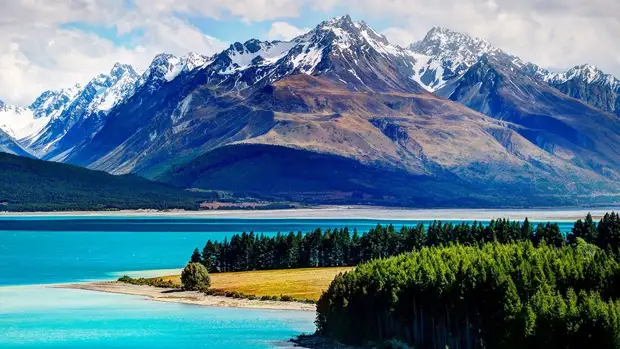 NewPix. ru - Удивительная красота озера Текапо в Новой Зеландии (Lake Tekapo)