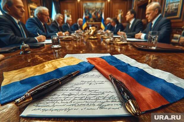 По итогам переговоров Москва и Киев представят свое видение по возможному прекращению огня Фото: Создано в Midjourney © URA.RU
