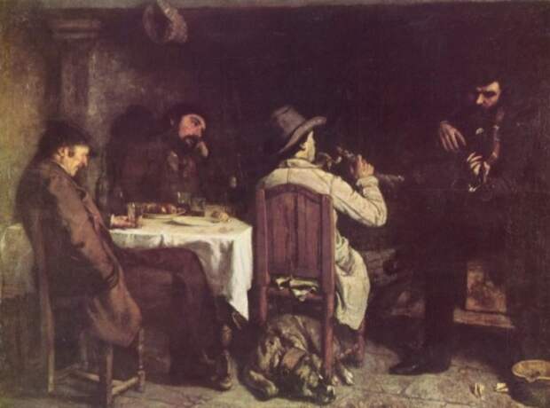Гюстав Курбе. После обеда в Орнане, 1849 | Фото: allpainters.ru Гюстав Курбе. После обеда в Орнане, 1849 | Фото: allpainters.ru