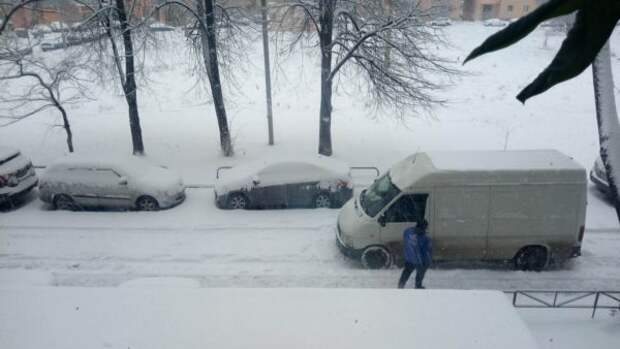 Первый снего в Харькове 2020