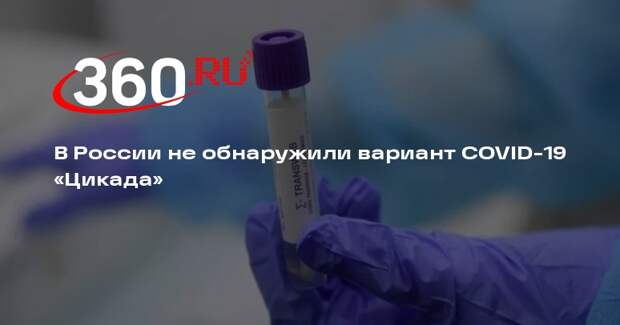 Роспотребнадзор: новый вариант COVID «Цикада» пока не найден в России