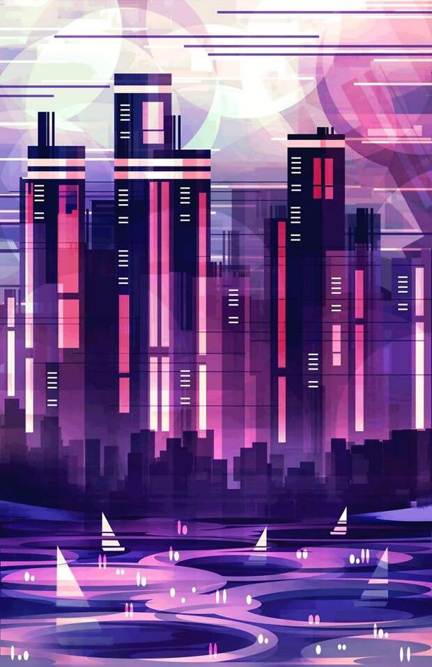 Geometric Land And Cityscapes