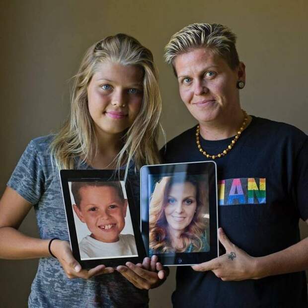 Первая трансгендерная семья в мире: мать и сын вместе сменили пол
