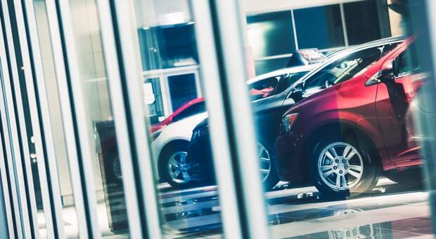 Car Dealer Window Shopping