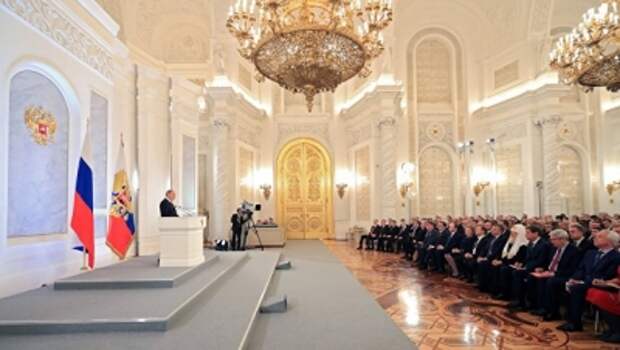 Путин ни разу не упомянул Украину в своем послании Федеральному собранию
