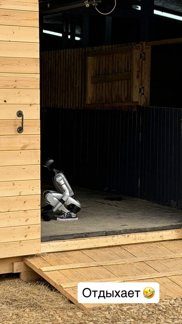 Оксана Самойлова купила робота для своей фермы и назвала его Гошей