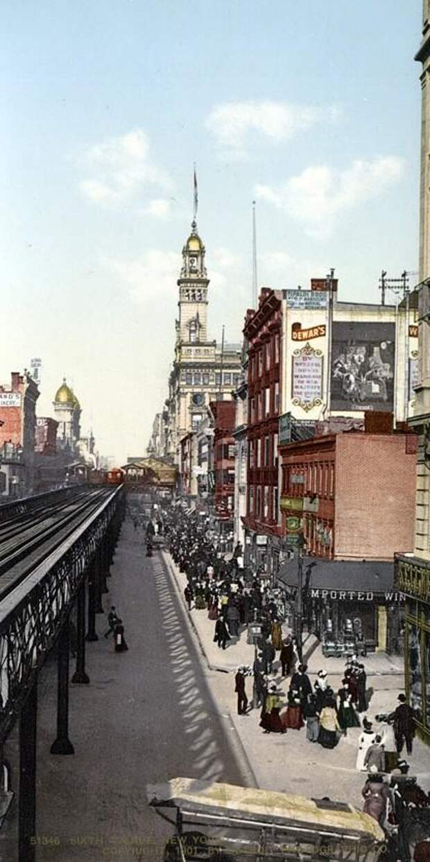 Фотография: Нью-Йорк 1900 года в цвете №18 - BigPicture.ru