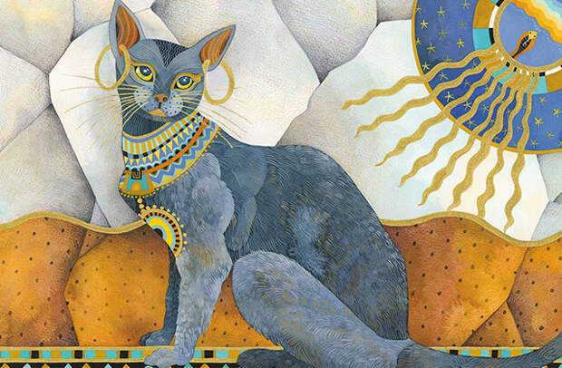 mythology-cat-bastet Мужчина решил заполучить кошку из антикварного магазина любой ценой