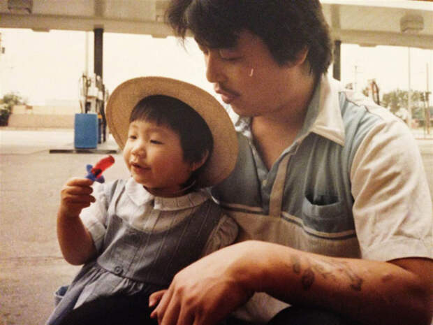 Диана с отцом, 1988 бездомный, отец, фотография