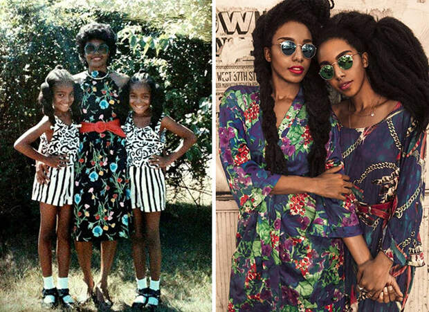 Сестры-близняшки стали знаменитыми благодаря шикарным прическам
