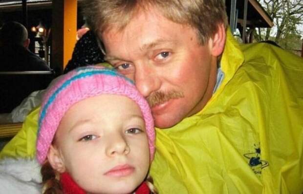 Елизавета Пескова в детстве с папой. Елизавета Пескова в детстве с папой.