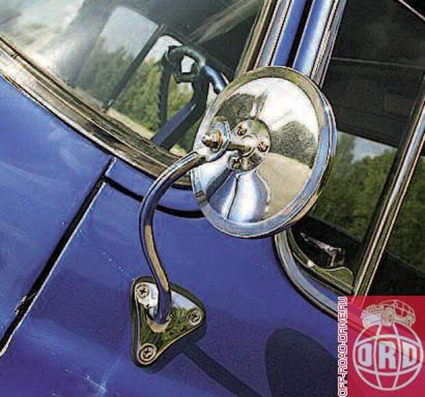 Эти зеркала заднего вида на причудливо изогнутых ножках не обеспечивают достаточного обзора, но в стиль вписываются идеально.