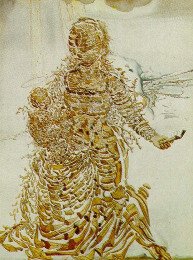 Взрывающаяся Мадонна. (1951). Автор: Сальвадор Дали. Взрывающаяся Мадонна. (1951). Автор: Сальвадор Дали.