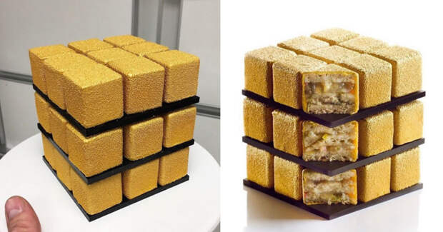 Такие разные золотые кубики.