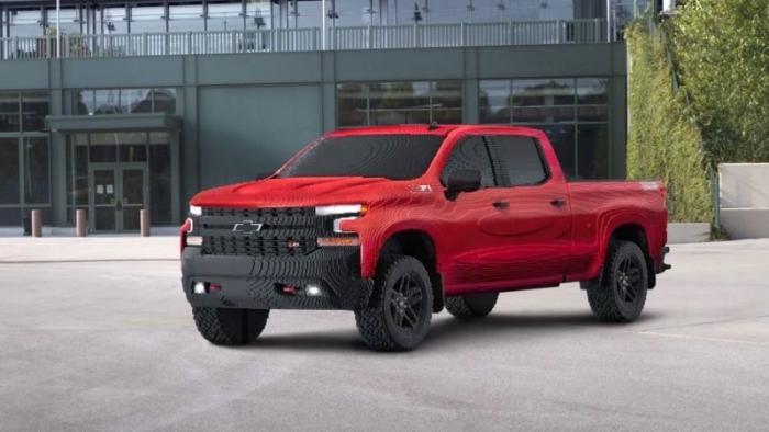 Полноразмерный пикап Chevrolet Silverado из деталей Lego