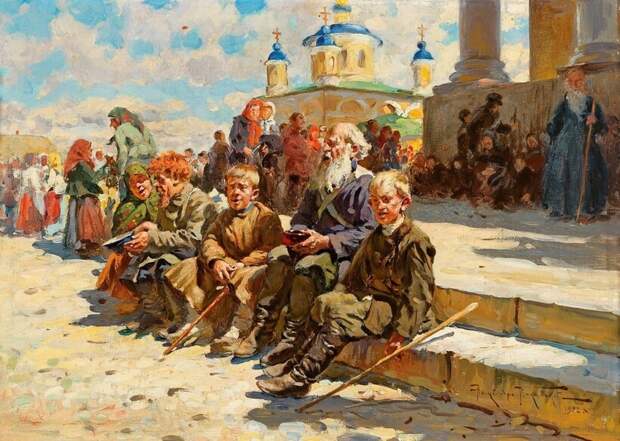 Картина «В ожидании крестового хода», Александр Маковский