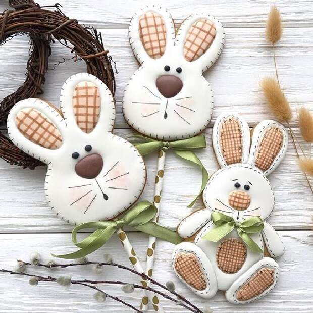 Пасхальные зайки. \ Фото: pinterest.ru. Пасхальные зайки. \ Фото: pinterest.ru.