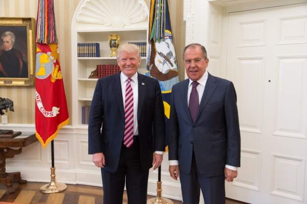 Дональд Трамп и Сергей Лавров 