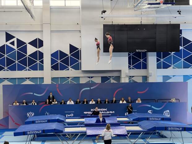 В Москве завершился первый в истории соревнований «Кубок Федерации гимнастики России» по прыжкам на батуте В Москве завершился первый в истории соревнований «Кубок Федерации гимнастики России» по прыжкам на батуте