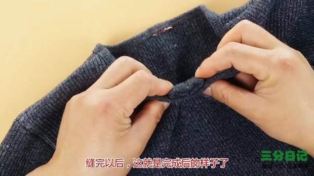 Как самостоятельно сузить вырез горловины свитера