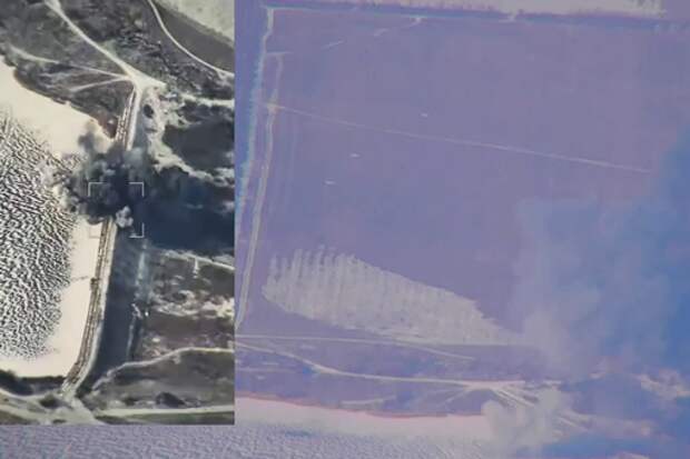 На видео попал удар ФАБ-3000 по дамбе в районе Константиновки