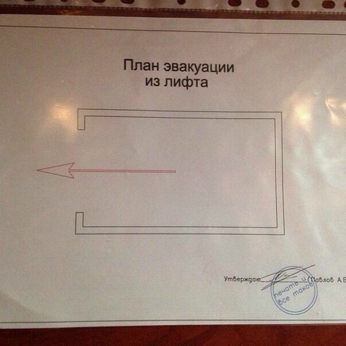 Сложный план эвакуации. Сложный план эвакуации.