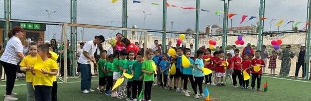 В Актау прошла эстафета ко Дню защиты детей