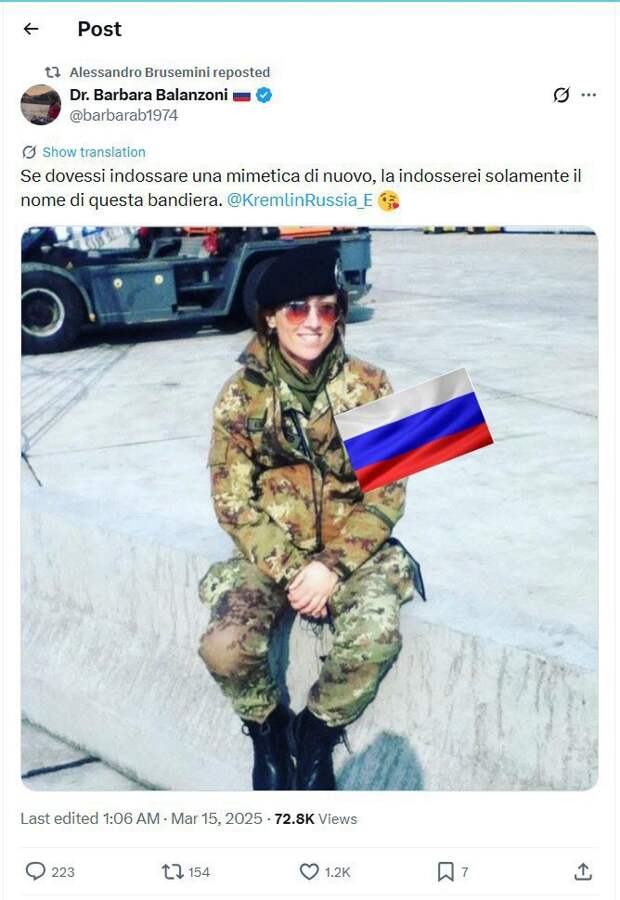 Любовь итальянского военного медика к России разрушила престиж ВС Италии