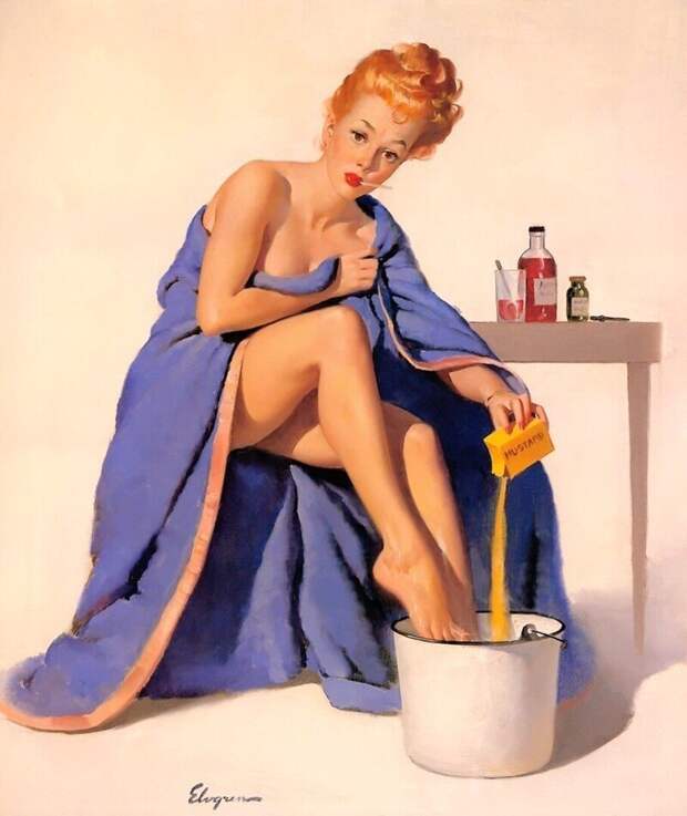 Яркие pin-up работы от художника Джила Элвгрена