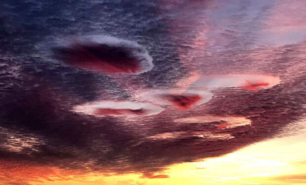 облака Кавума fallstreak holes