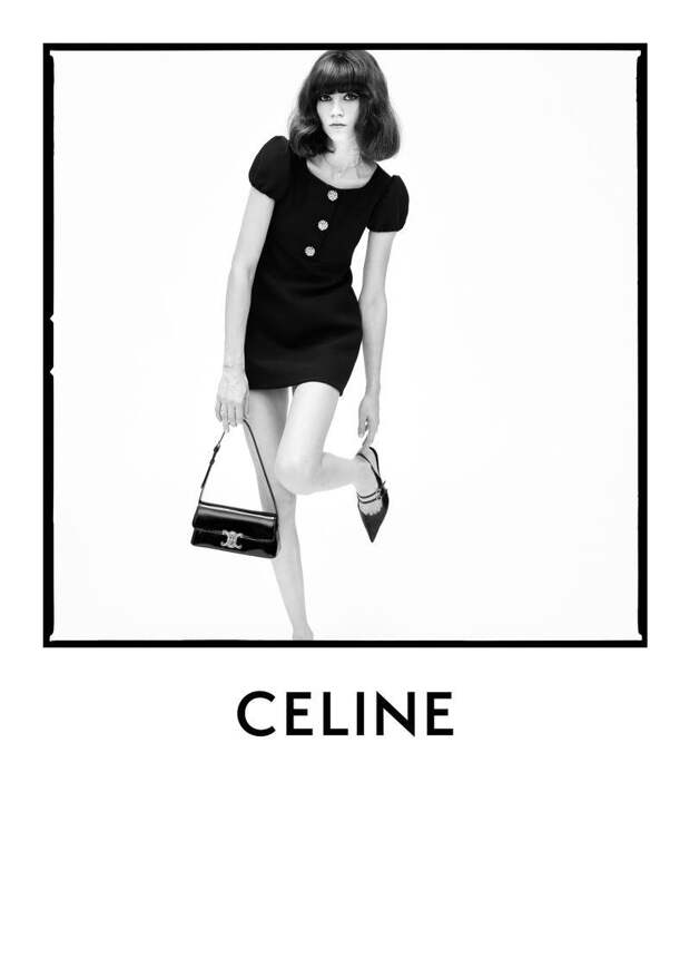 Полли Левин (Grace Models) в рекламной кампании Céline, весна-лето 2025