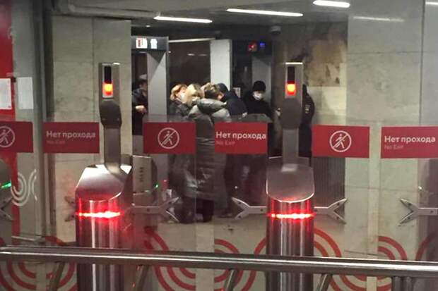 В московском метро образовались очереди из-за проверки пропусков