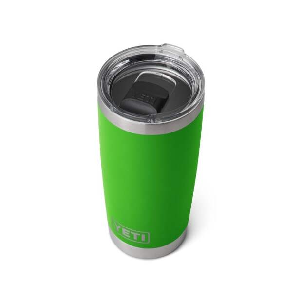 YETI Rambler tumbler in bright canopy green color