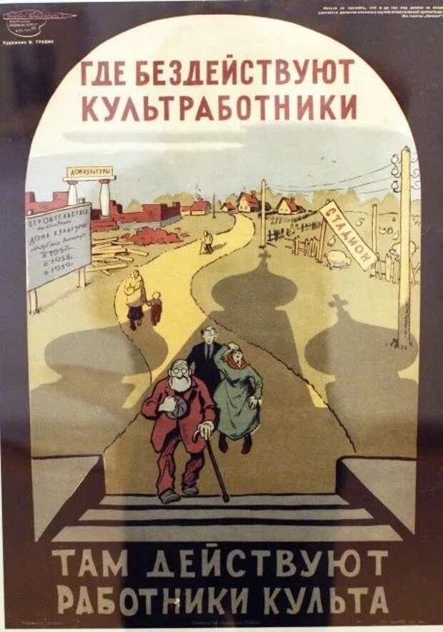 Советская антирелигиозная агитация СССР, агитация, религия.