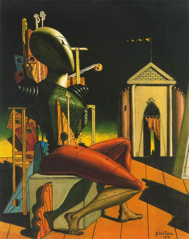 Предсказатель, 1916 год. Автор: Giorgio de Chirico.