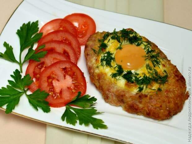Шницели с яйцом