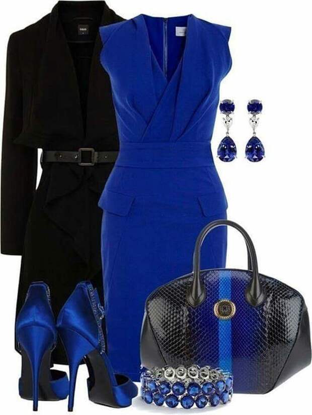 Королевский синий цвет одежды