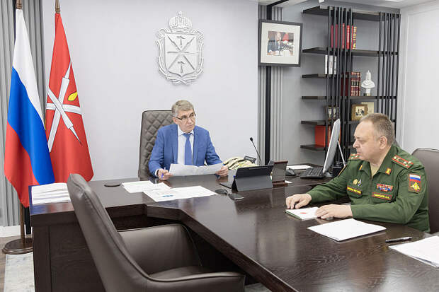 Врио губернатора Тульской области Дмитрий Миляев встретился с военным комиссаром региона