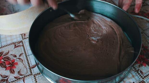 Шоколадный пирог с ТВОРОЖНЫМИ шариками.