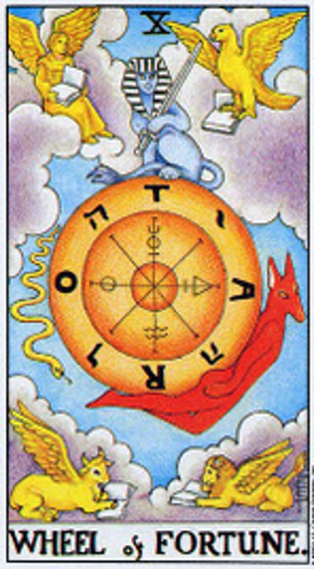 Значение карт Таро при гадании Карты Таро толкование Колесо Фортуны или Колесо Судьбы