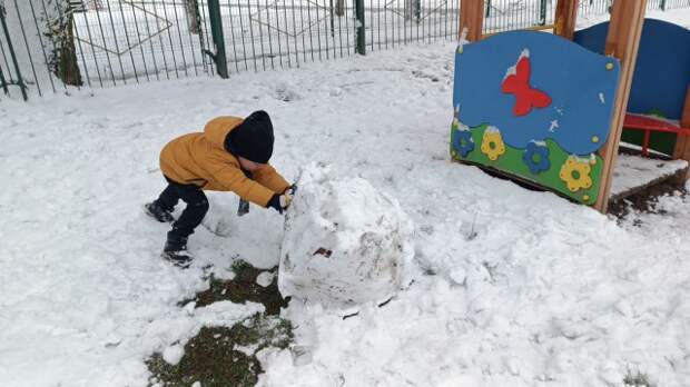 Выпал первый снежок