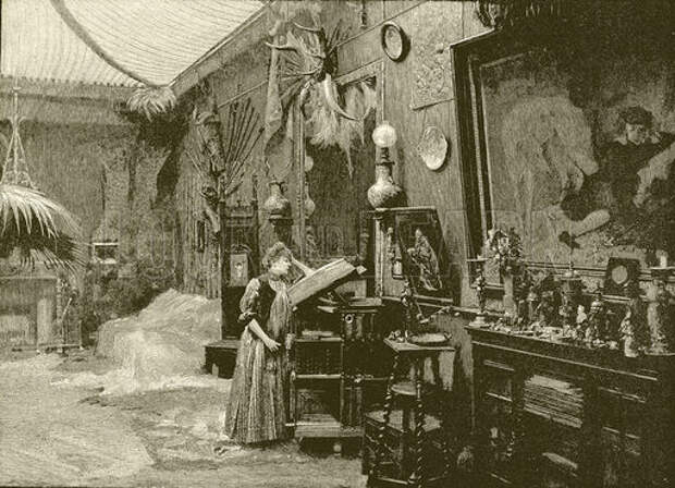 Sarah Bernhardt in her studio Sarah Bernhardt in her studio