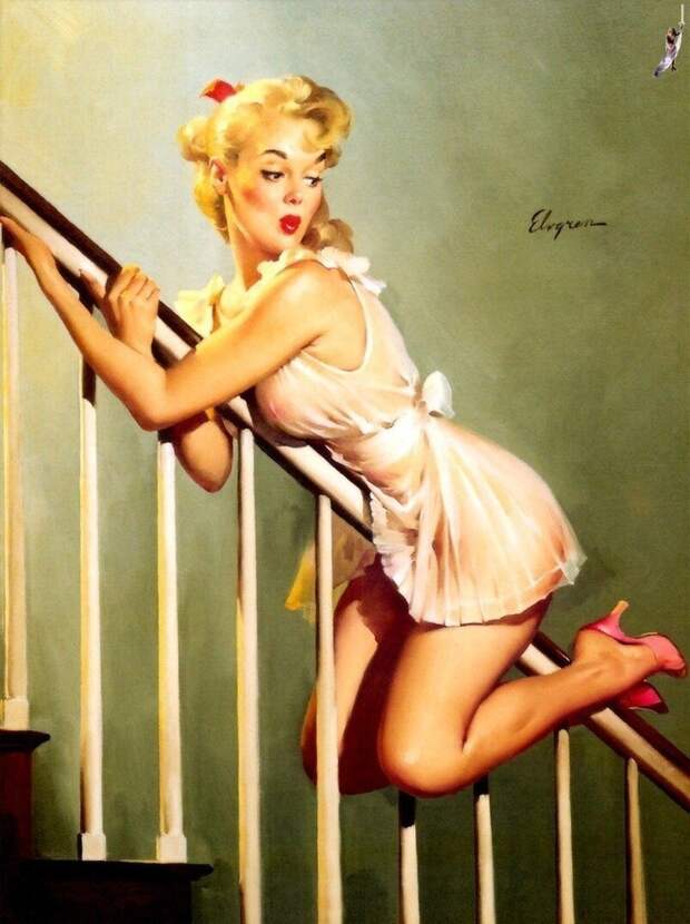 Яркие pin-up работы от художника Джила Элвгрена