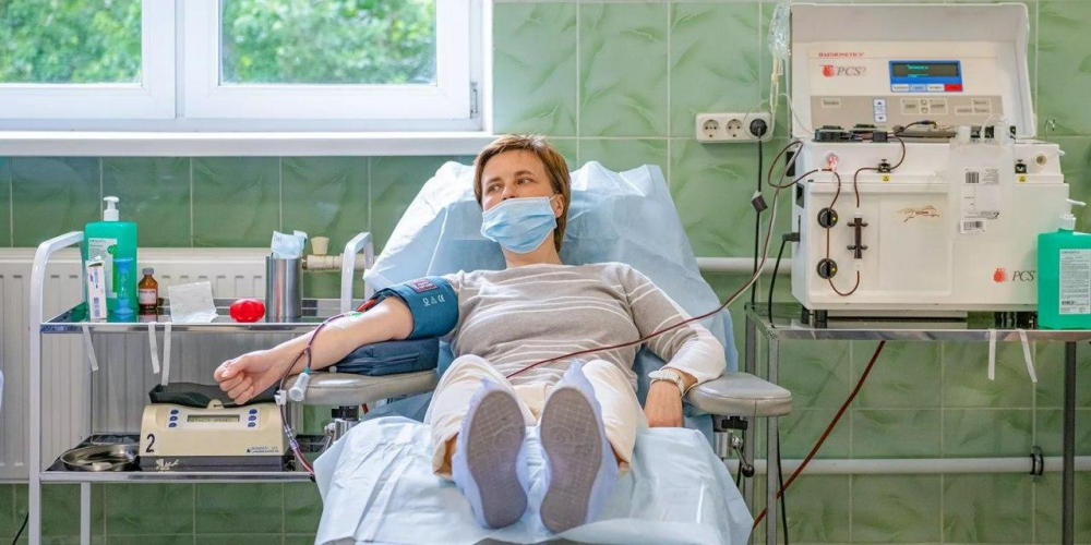 Депутат Мосгордумы Ольга Шарапова: Важно, что мы сохраняем традиции донорства крови. Фото: mos.ru